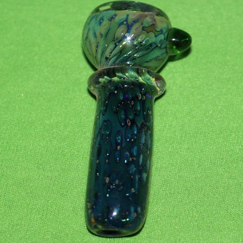 Blue Glass Smoking Pipe