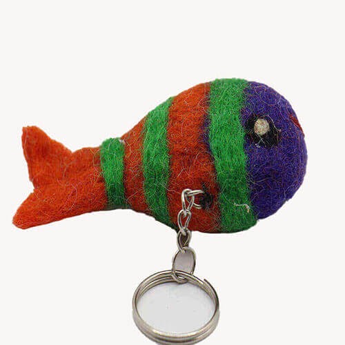 Colourful Fish Key Ring