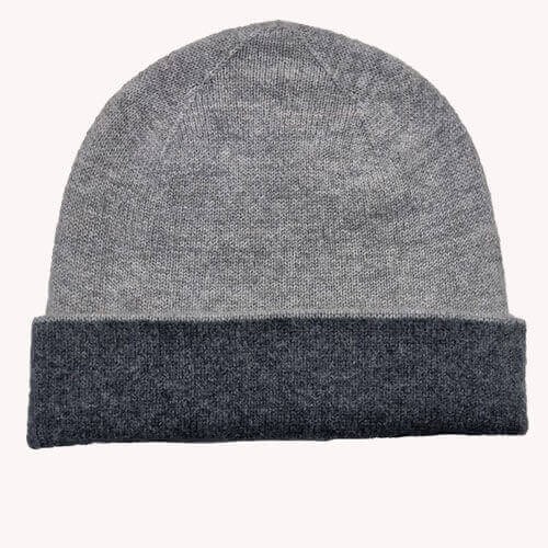 Dark Grey Pashmina Cap