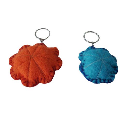 Felt Flower Key Ring 02