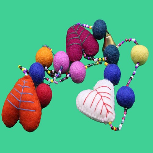 Felt Heart Hanging Decoration