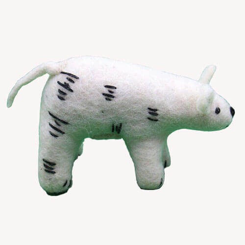 Felt Polar Bear