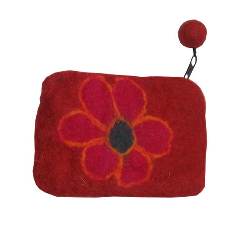 Flower Felt Purse 08