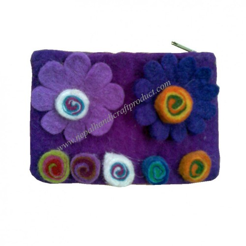 Flower Felt Purse 09