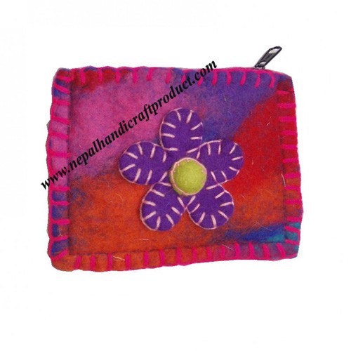 Flower Felt Purse 11