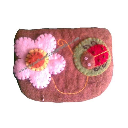 Flower Felt Purse