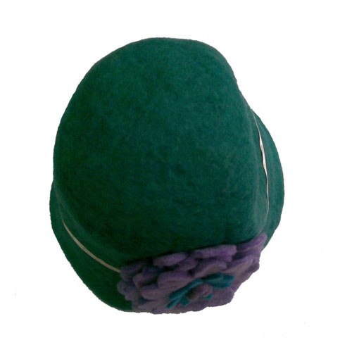 Flowery Felt Hat 07