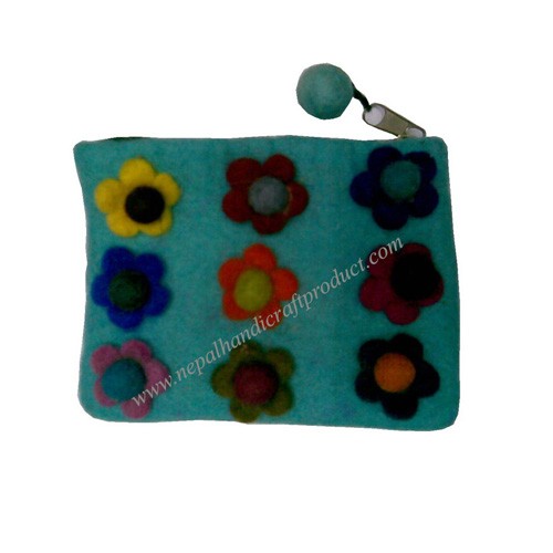 Flowery Felt Purse 12