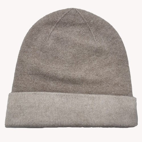 Grey Pashmina Beanie Cap