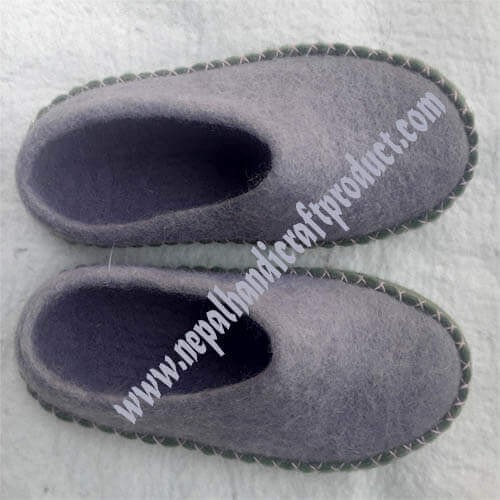 Hand Stitching Felt Slipper