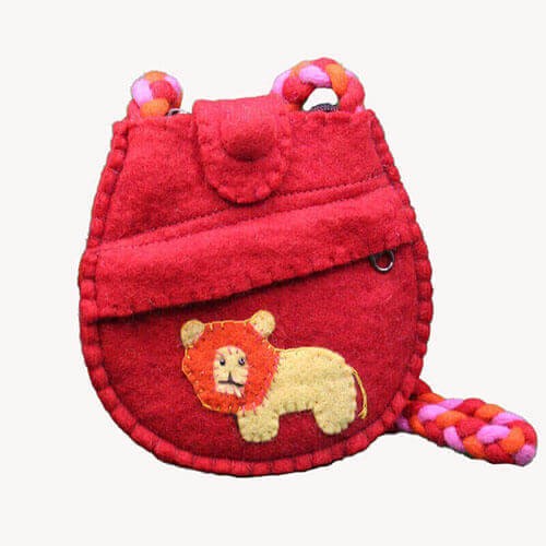 Lion Felt Bag