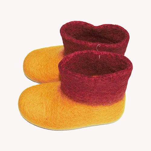 Mixed Color Felt Shoes