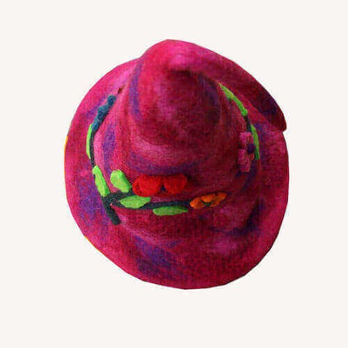 Mixed Colour Felt Hat