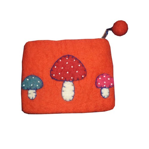 Mushroom Felt Purse 15