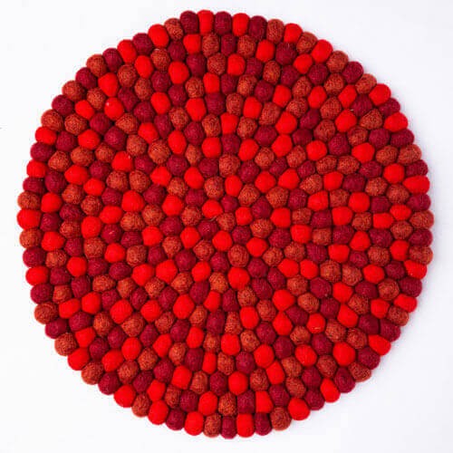 Nepal Handmade Felt Ball Mat