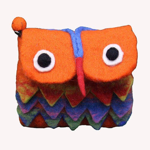 Owl Shaped Felt Baby Purse