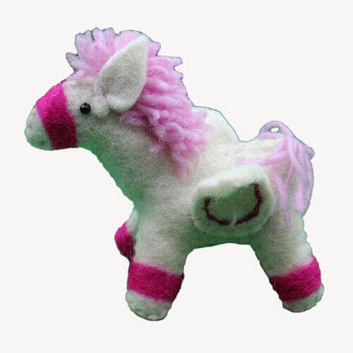 Unicorn Pink Felt Doll