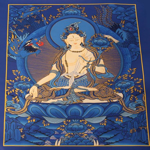 White Tara Thanka Painting